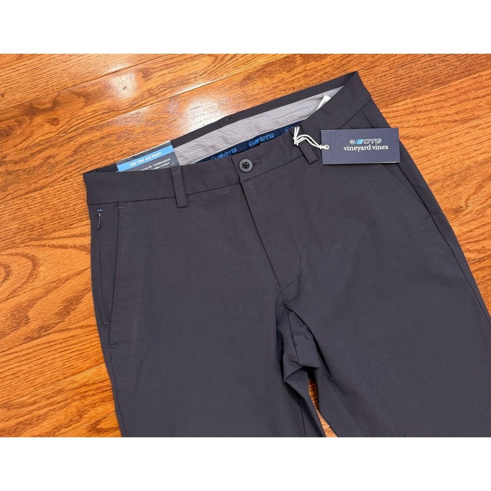 Vineyard Vines Performance On-The-Go Pants Men 30x30 Dark Night Navy Blue Chino